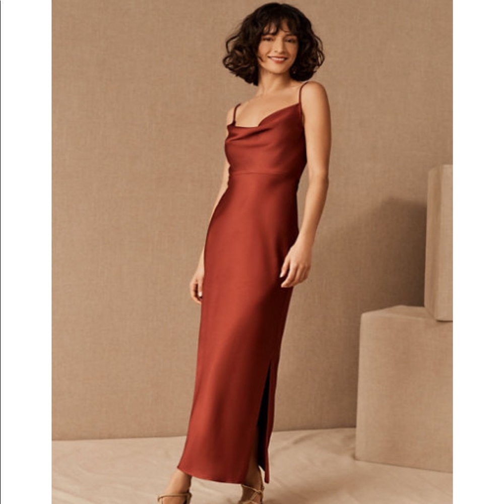 Cali Satin Charmeuse Midi Dress